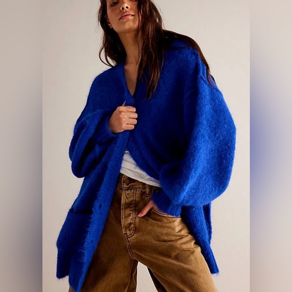 Free People |  Blue Cardigan - Picture 2 of 5